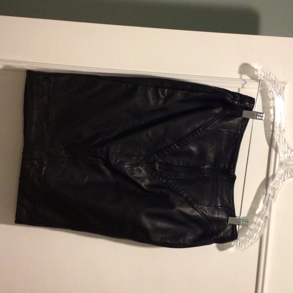 Black Leather Skirt